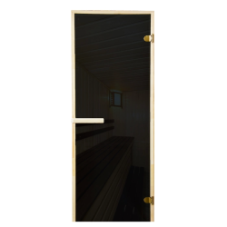 Фото Дверь Hot Line 70*190, Серое, 8 мм, Осина