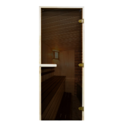 Фото Дверь Hot Line 80*200, Бронза, 8 мм, Ольха