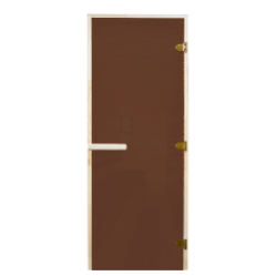 Фото Дверь Hot Line 80*200, Бронза матовое, 8 мм, Ольха